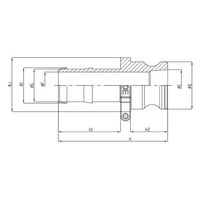エスコ 3 ” ホース用プラグ(ポリプロピレン製) EA462BN-30 1個（直送品）