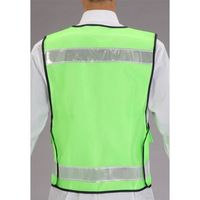 エスコ 防犯ベスト(蛍光イエロー) EA983R-38 1セット(3着)（直送品）