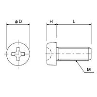 コクゴ PEEK/ + ナベ小ネジ M5 L8 10個入 101-7990303 1袋(10個) 01-799-03-03（直送品）