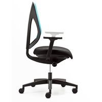 プラス　ジロフレックス353　オフィスチェア　肘付　ブラック　353-8029RS　BK　1脚　（直送品）