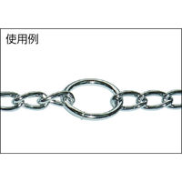ニッサチェイン ステンレスリング4.0×25.3mm(2個入) P-202 1パック(2個) 405-6787（直送品）