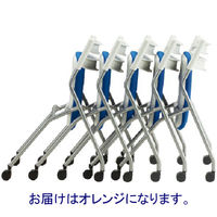 【軒先渡し】サンケイ　ミーテイングチェア　キャスター付　2脚セット　CM299-MXC　オレンジ　座パッド：ビニールレザー張り　（直送品）