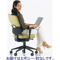 スチールケース　LetsB　オフィスチェア　ミドルバック　肘無し　エボニー　LBA-2VM(6205/J501)　1脚　（直送品）