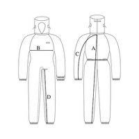 アズワン アズピュアクリーンルームウェア (フード・マスク一体・ハイドファスナー) 白 3L 10312W 1着 2-4938-04（直送品）