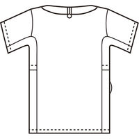 住商モンブラン ジャケット（レディス・半袖） ナースジャケット 医療白衣 白/ネイビー L 72-398（直送品）