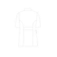 住商モンブラン ナースジャケット（半袖） 医療白衣 レディス 白/ネイビー LL 73-1868（直送品）