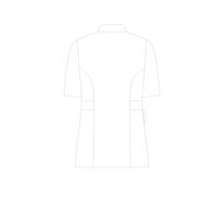 住商モンブラン ナースジャケット（半袖） 医療白衣 レディス 白/ネイビー L 73-1920（直送品）