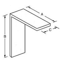 エスコ 60x 60x32mm ワイド金折(スチール製) EA951EE-406 1セット(30個)（直送品）