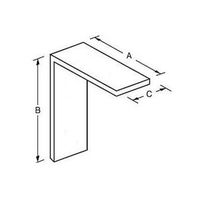 エスコ 90x 90x60mm ワイドアングル(スチール製) EA951EE-209 1セット(20個)（直送品）