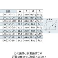 エスコ Rc 2 ” x 砲金エルボ EA432NC-50 1個（直送品）