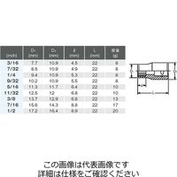 エスコ 1/4”DR ソケットセット EA618-11 1セット（直送品）