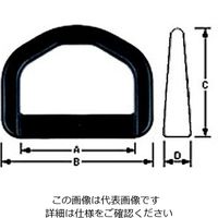 エスコ 25mm D型リング(プラスチック製・10個) EA628RN-125 1セット(250個:10個×25袋)（直送品）