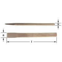 エスコ 18x150mm 平たがね(ノンスパーキング) EA642KF-21 1本（直送品）