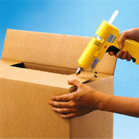 ヘンケルジャパン ロックタイト LOCTITE ホットメルトスティック 梱包用 黄褐色 HSK-01K 1箱