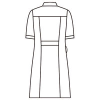 住商モンブラン ラウンドカラーワンピース ナースワンピース 医療白衣 半袖 コーラル L 73-1938（直送品）