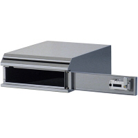 ぶんぶく　機密書類回収ボックス卓上型ダイヤル錠仕様シルバー　（直送品）