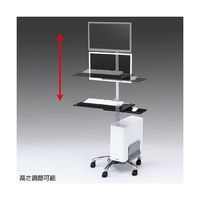 サンワサプライ キーボード台、CPUスタンド付き17型~24型対 CR-LAST9 1台