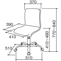ナカバヤシ　OAカジュアルチェア　オフィスチェア　肘無し　グリ-ン　DFC-101KG　1脚　（直送品）