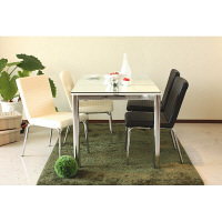 【軒先渡し】東馬（Tohma）　frast　ダイニングテーブル　ホワイト　幅1300×奥行800×高さ730mm　1台　（直送品）