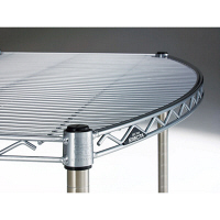 エレクター　ラウンドエレクター・シェルフ　5段セット　幅910×奥行560×高さ1900mm　（直送品）