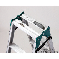 Hasegawa(長谷川工業) アルミ合金 はしご兼用脚立幅広ステップ 4段 (4尺 110cm) RS2.0-12 1台（直送品）