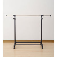 YAMAZEN パイプハンガー伸縮シングルタイプ ブラック MKS-SS(BK(S 1台