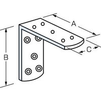 エスコ 45x45x30mm 隅金(ステンレス製/2個) EA951EE-45 1セット(10個:2個×5袋)（直送品）