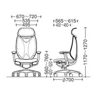C885BW FSY8 |オカムラ サブリナ スマートオペレーション 可動肘 エクストラハイバック ホワイトボディ ダークブラウン 1脚（直送品）