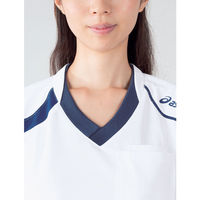 アシックス スクラブジャケット(男女兼用) 半袖 L CHM301-0709 1枚　スクラブ（直送品）