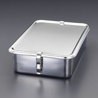 エスコ 331x230x88mm コンテナ(フック付/ステンレス製) EA508SB-231 1個（直送品）