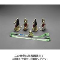 エスコ 2000kg リフティングローラーセット(荷締機付) EA986D 1組（直送品）