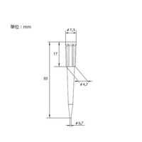 アズワン フレンドチップ 2~200μL 1000本入 0K-ETS-SG 1袋(1000本) 2-5063-12（直送品）