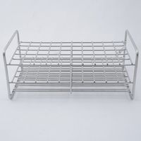 サンポー ステンレス試験管立 配列:5×10 サイズ:□17mm 15ー50L 1台 2-9502-20（直送品）