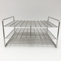 サンポー ステンレス試験管立 配列:10×10 サイズ:□17mm 15ー100H 1台 2-9502-23（直送品）