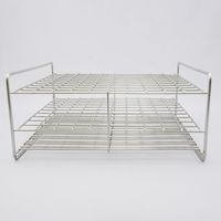 サンポー ステンレス試験管立 配列:10×10 サイズ:□20mm 18ー100H 1台 2-9502-40（直送品）