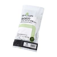 インナー手袋　EXフィット手袋　B0620　ホワイト　Mサイズ　1袋（20枚）　ショーワグローブ