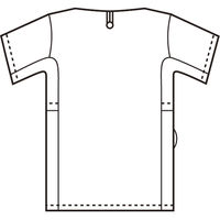 住商モンブラン ジャケット（半袖） 医務衣 医療白衣 男女兼用 白/イエロー LL 72-945 1枚（直送品）