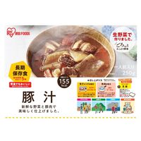 【非常食】アイリスフーズ 災対食パウチ豚汁 250g 1箱（36個）