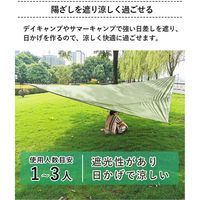 イー・エム・エー ひし形タープテント 2~3人用サイズ ダークグリーン LF-RT020-DG 1個