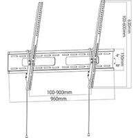 JAPANNEXT テレビ壁掛け金具 角度調節可能 耐荷重80kg JN-WMT100-96-FC 1個