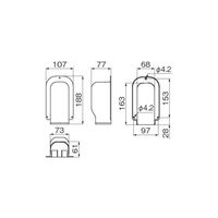 因幡電機産業 ウォールコーナー 後付用 LDWAー70 白 LDWA-70-W 1セット(3個)（直送品）