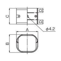 因幡電機産業 LDジョイント LDJー90 茶 LDJ-90-B 1セット(4個)（直送品）