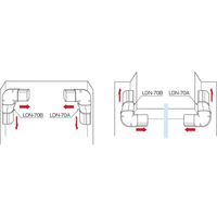因幡電機産業 ひねり90°エルボ LDNー70 黒 LDN-70-K 1セット(5個)（直送品）