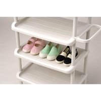 和泉化成 シューズラック5段 ダブル BE 3102BE 1セット(3個)