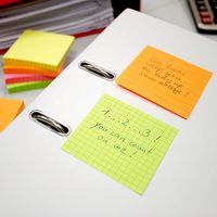 プリントインフォームジャパン ブリリアントノート 75×75mm 罫線 12冊入 ブリリアントイエロー 5654-34-L 1パック