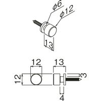 オリジン フック 壁 コンクリート用 吊り下げ ネジ式 安全荷重8kg 日本製 273822 1個