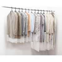 フォーラル 洋服カバー 50枚入 ショート 無地 362068 1個