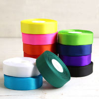 カラーリボン 巾24mm×29m お徳用 水色 AMK24-8-5 1セット(5巻)