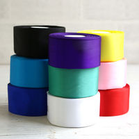 カラーリボン 巾48mm×29m お徳用 赤 AMK48-2-5 1個(5巻)