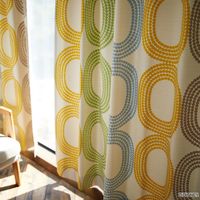 スミノエ DISNEY セミオーダー カーテン ミッキー ドットリング 1800×1650mm ミックス １セット(2枚入)（直送品）